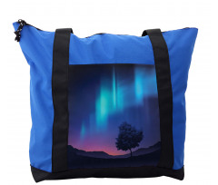 Aurora Borealis Tree Shoulder Bag