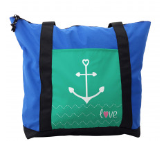 Anchor Heart Shapes Shoulder Bag