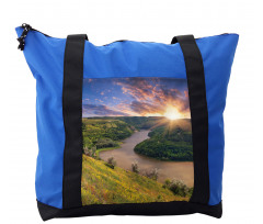 Rising Sun Calm River Shoulder Bag