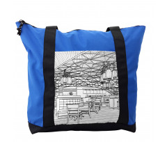 Restaurant Bar  Art Sketch Shoulder Bag