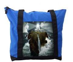 Rocks Stormy Sealife Shoulder Bag