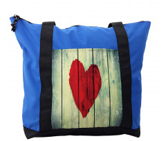 Heart Wooden Wall Shoulder Bag