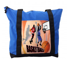 Vintage Basketball Art Shoulder Bag