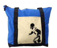 Rugby Player in Action Shoulder Bag