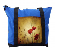 Poppy Flowers Bohemian Shoulder Bag