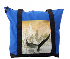 Eagle Flying Mountains Shoulder Bag
