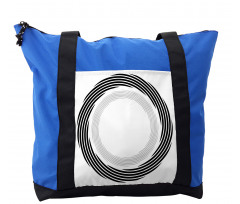 Abstract Art Theme White Shoulder Bag