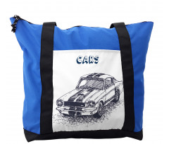 Sports Car Grunge Shoulder Bag
