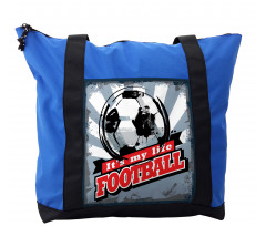Grungy Football Pop Art Shoulder Bag