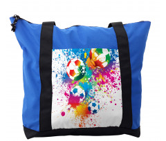 Colorful Splashes Balls Shoulder Bag