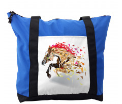 Abstract Art Wild Horse Shoulder Bag