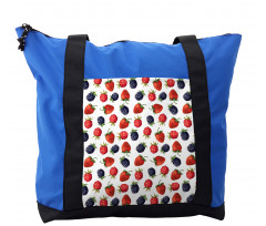 Strawberries Raspberry Shoulder Bag