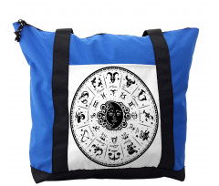 Black White Zodiac Shoulder Bag