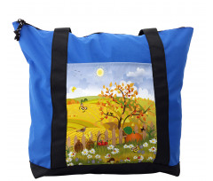 Autumn Garden Daisies Shoulder Bag