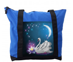 Magic Lily White Swan Shoulder Bag