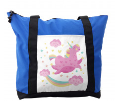 Unicorn with Star Rainbow Shoulder Bag