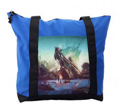 Crashed Spaceship Art Shoulder Bag