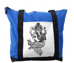 Dancing Elephant Sketch Shoulder Bag