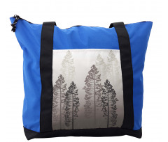 Wild Pine Forest Themed Shoulder Bag