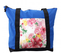 Flowers and Dots Shoulder Bag