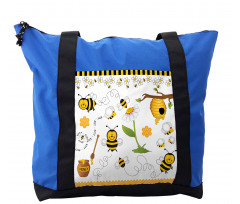 Bees Daisies Chamomile Shoulder Bag