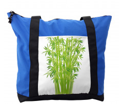 Bamboo Stems with Leaves Shoulder Bag