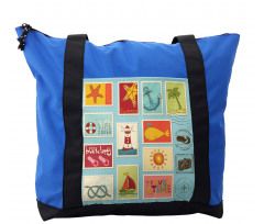 Nautical Theme Anchor Shoulder Bag
