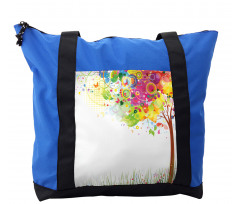Color Bursting Tree of Life Shoulder Bag