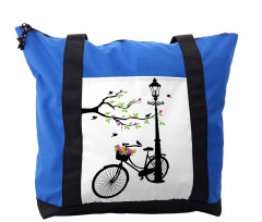 Spring Tree Birds Bike Shoulder Bag