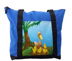 Duck and Ducklings Shoulder Bag