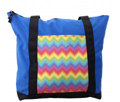 Colorful Vivid Chevron Shoulder Bag