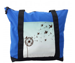 Dandelion Doves Bloom Shoulder Bag