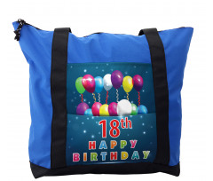 18 Birthday Balloons Shoulder Bag