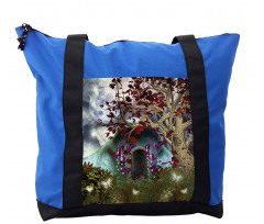 Abstract Goth Tree and Cave Shoulder Bag