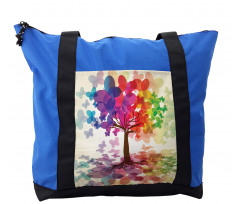 Colorful Spring Tree Shoulder Bag