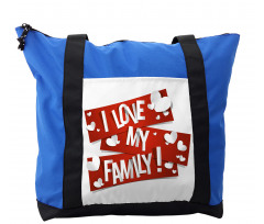 Family Love Heart Shoulder Bag