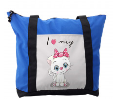 Cartoon Cat Pet Shoulder Bag