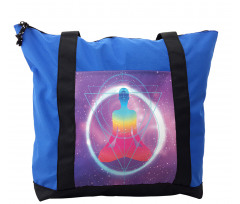 Human Meditation Galaxy Shoulder Bag