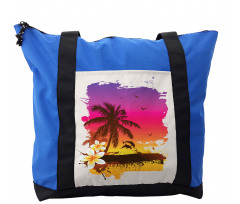 Tropical Beach Sunset Shoulder Bag