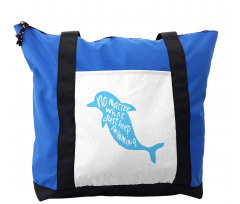 Hand Drawn Sea Mammal Shoulder Bag