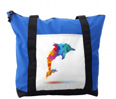 Vibrant Ocean Mammal Shoulder Bag