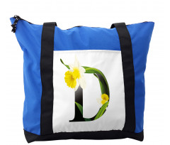 D Silhouette Daffodils Shoulder Bag
