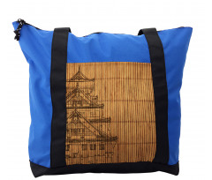 Building on Bamboo Pipes Shoulder Bag