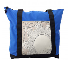 Medallion Lace Ornate Pearl Shoulder Bag