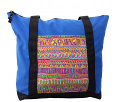 Watercolor Motif Shoulder Bag