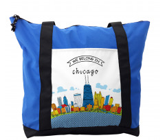 Chicago USA Cartoon Shoulder Bag