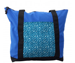 Abstract Aquatic Design Shoulder Bag