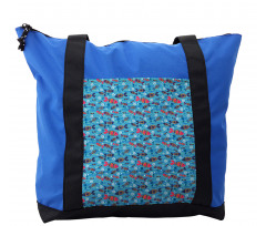 Colorful Wavy Ocean Shoulder Bag