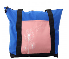 Sketch Style Flowers Shoulder Bag