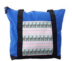 Patterned Alpaca Shoulder Bag